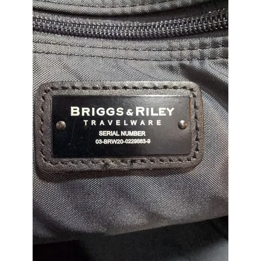 Briggs & Riley Baseline 22.5” Carry On Rolling Luggage 2 Wheel Black Ballistic - Picture 12 of 16